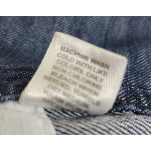 Cato Blue Denim Grunge Button High Rise Wide Leg Jeans Womens Plus Size 16W - Picture 11 of 11